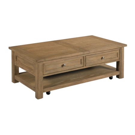 Rectangular 2-Drawer Coffee Table
