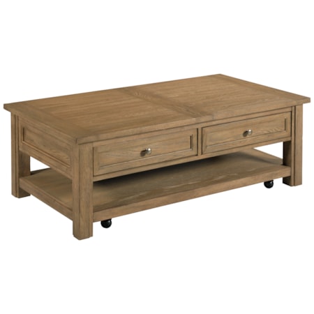 Rectangular 2-Drawer Coffee Table