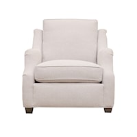 Contemporary Accent Chair with Tapered Legs