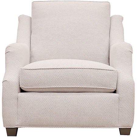 Contemporary Accent Chair with Tapered Legs