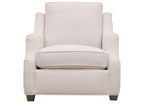 Contemporary Accent Chair with Tapered Legs