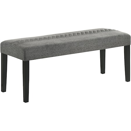 Transitional Upholstered Dining Bench