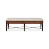 Magnussen Home Bay Creek Dining Bench w/Upholstered Seat