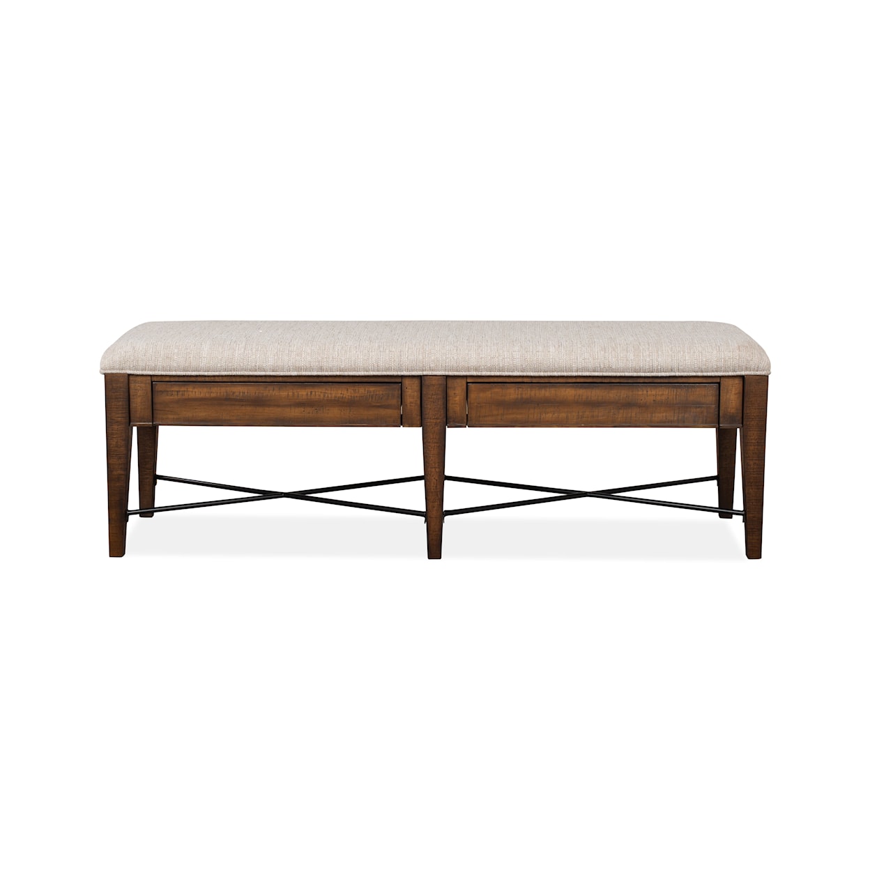 Magnussen Home Bay Creek Dining Bench w/Upholstered Seat