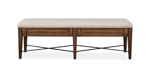 Storage Dining Bench with Upholstered Seat and 2 Drawers