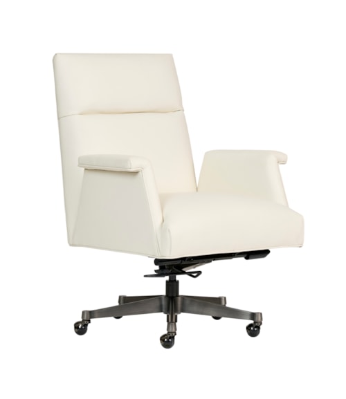 Contemporary Executive Chair with Key Arms and Deluxe Ball Casters