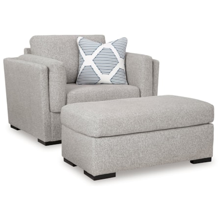 Oversized Chair And Ottoman