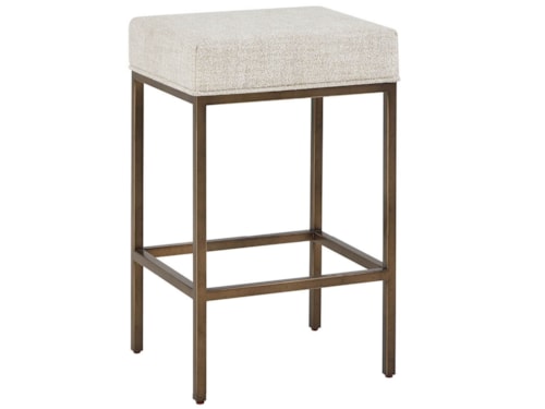 Contemporary Console Stool with Upholstered Seat