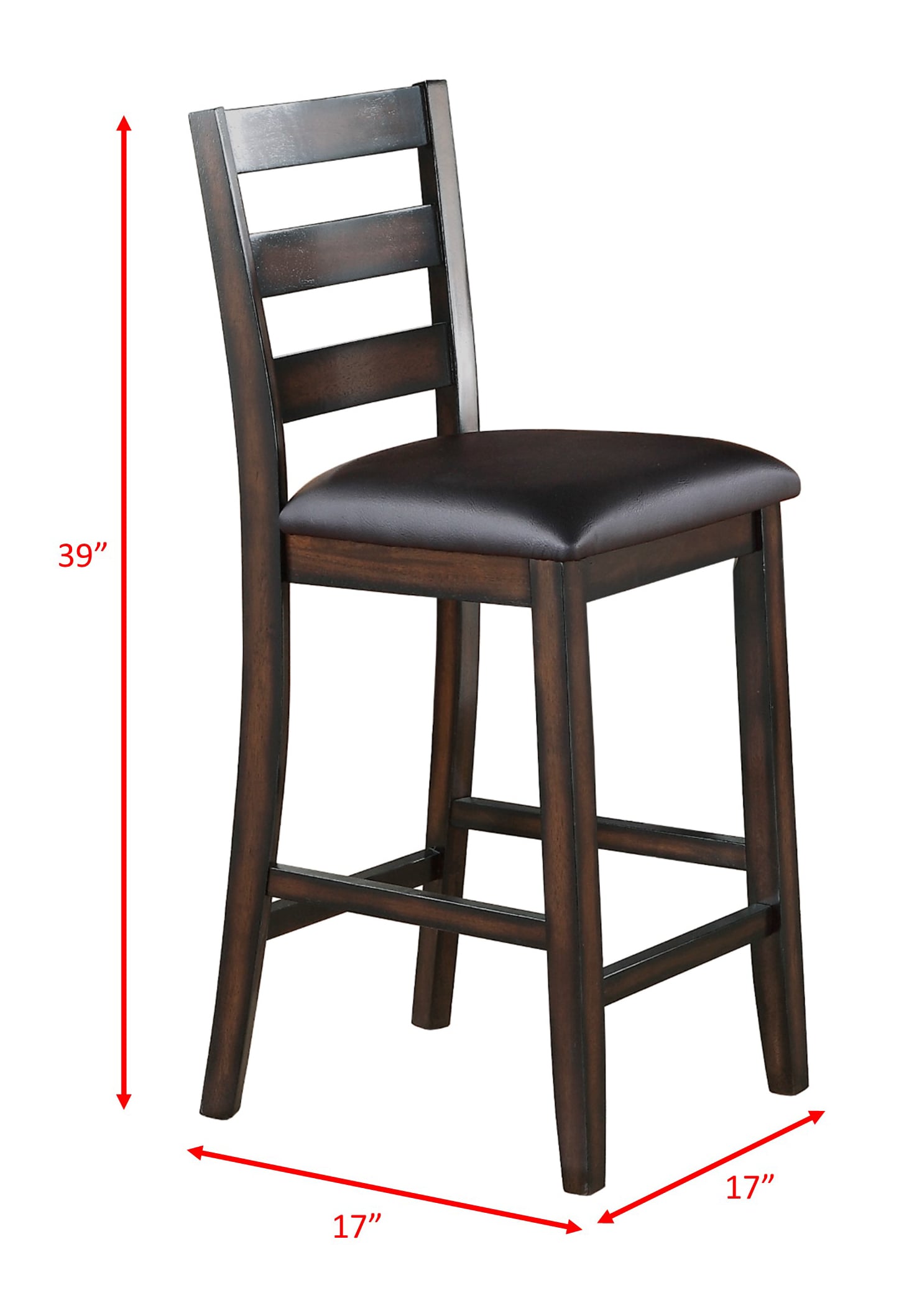 Crown Mark Tahoe 5 Piece Counter Height Table and Chairs Set