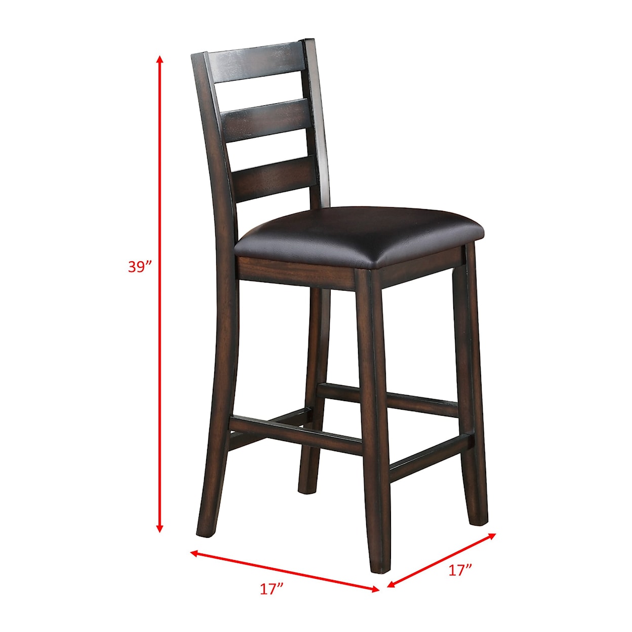 CM Tahoe 5 Piece Counter Height Table and Chairs Set