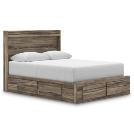 Queen Panel Storage Bed
