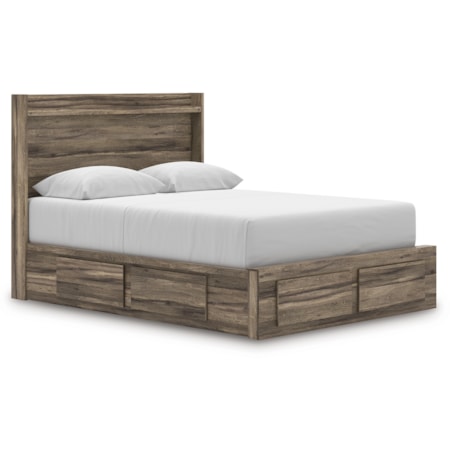 Queen Panel Storage Bed