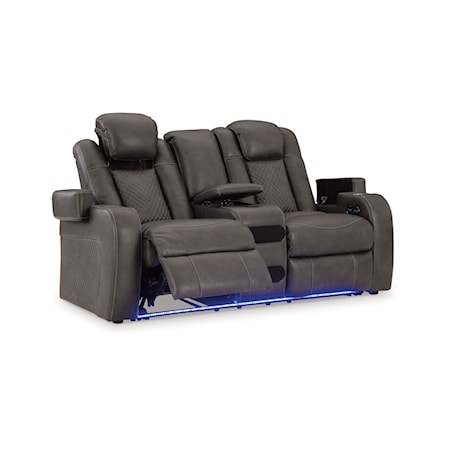 Power Reclining Loveseat With Console