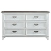 Liberty Furniture Allyson Park Kid's 6-Drawer Dresser