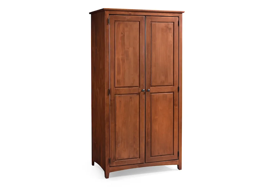 Shaker Bedroom 2 Door Wardrobe by Archbold Furniture at Furniture and ApplianceMart