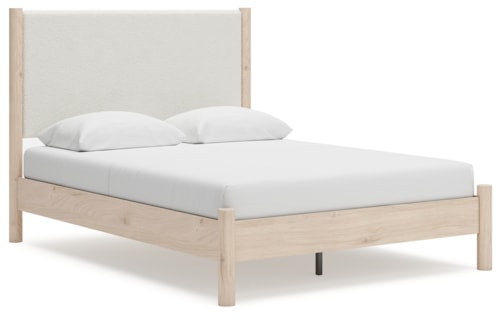 Queen Upholstered Panel Bed