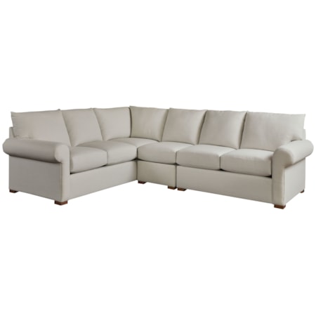 Hanover 3-pc. Roll Arm Sectional