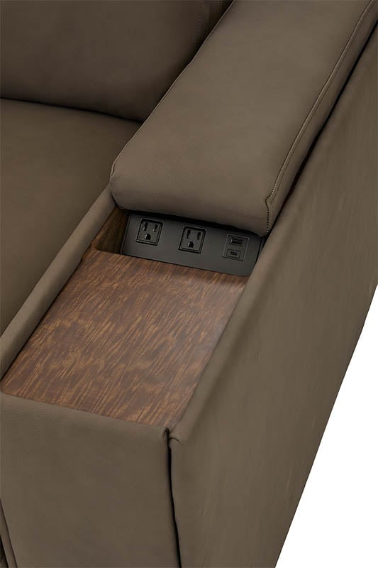 Arm Chair with Storage Consoles
