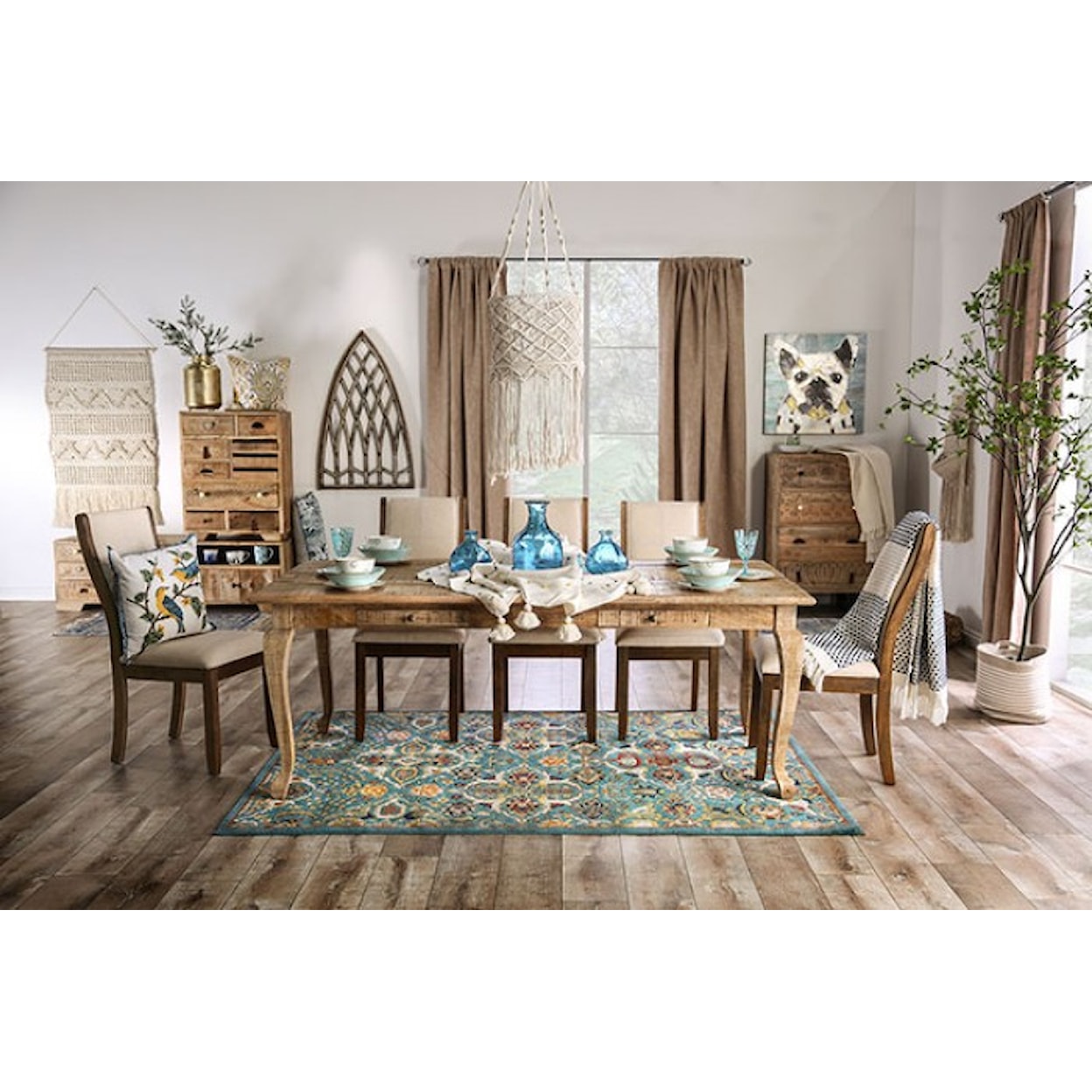 Furniture of America Blanchefleur Dining Table