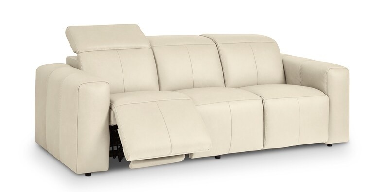 Airy Leather Power Reclining Sofa