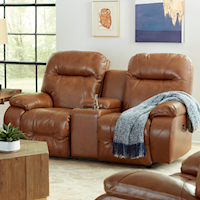 Casual Motion Loveseat with Cup Holders