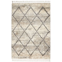 4' x 6' Ivory/Grey Rectangle Rug