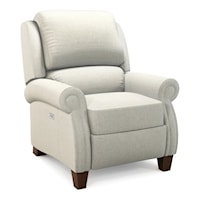 Transitional High Leg Power Reclining Chair with USB Port