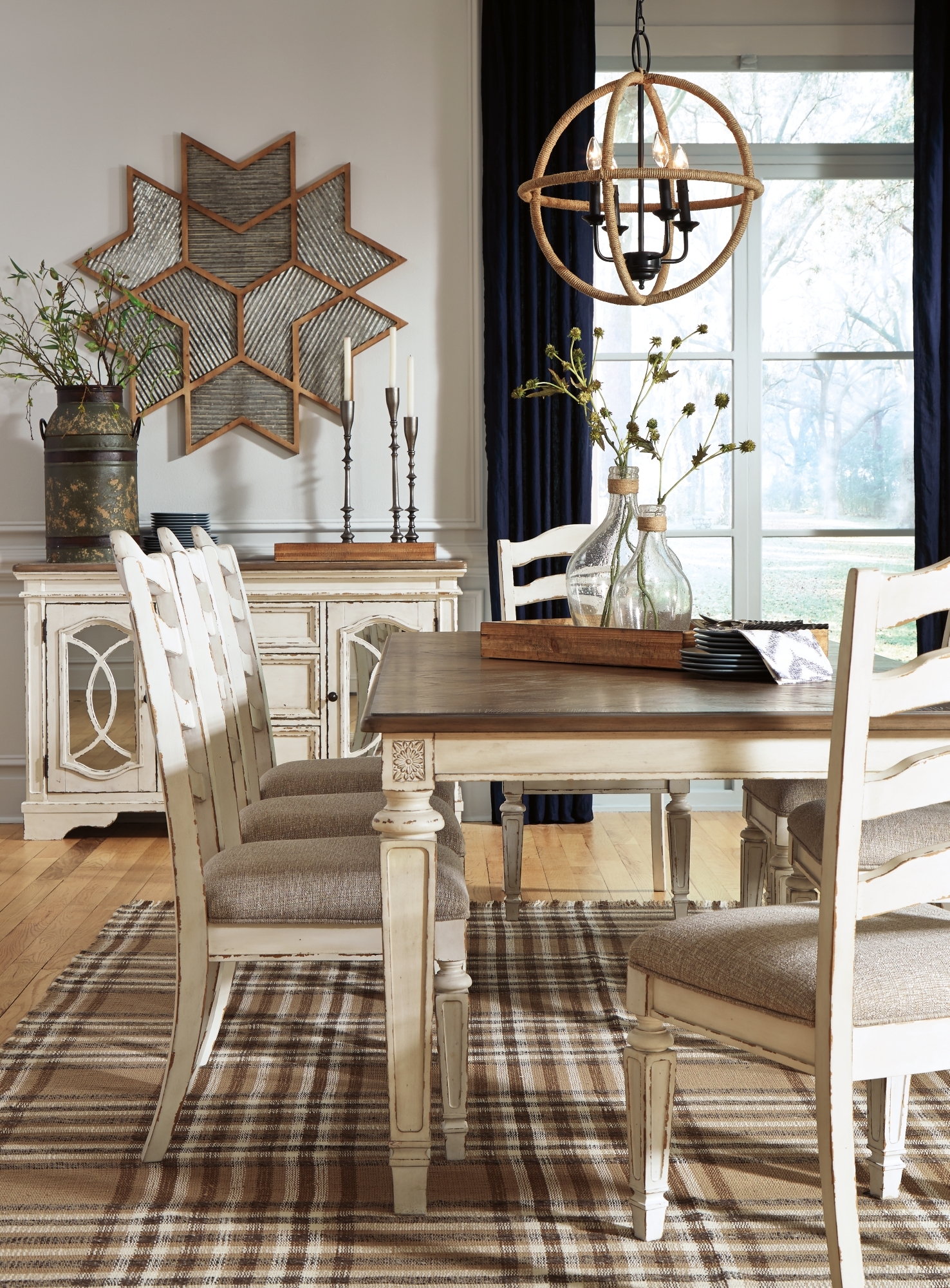 Signature Design by Ashley Realyn Rect Dining Room Ext Table