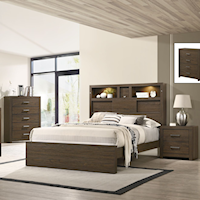 Transitional 3-Piece Full Bedroom Set