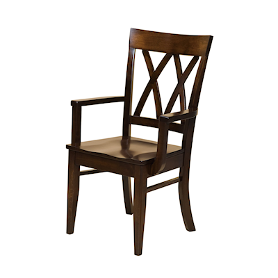 Archbold Furniture Amish Essentials Casual Dining Emmett Dining Arm Chair