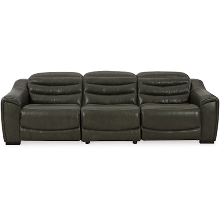 Contemporary 3-Piece Power Reclining Sectional