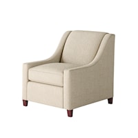 Accent Chair with Sloping Track Arms