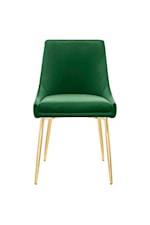 Modway Viscount Viscount Modern Accent Performance Velvet Dining Chair - Green