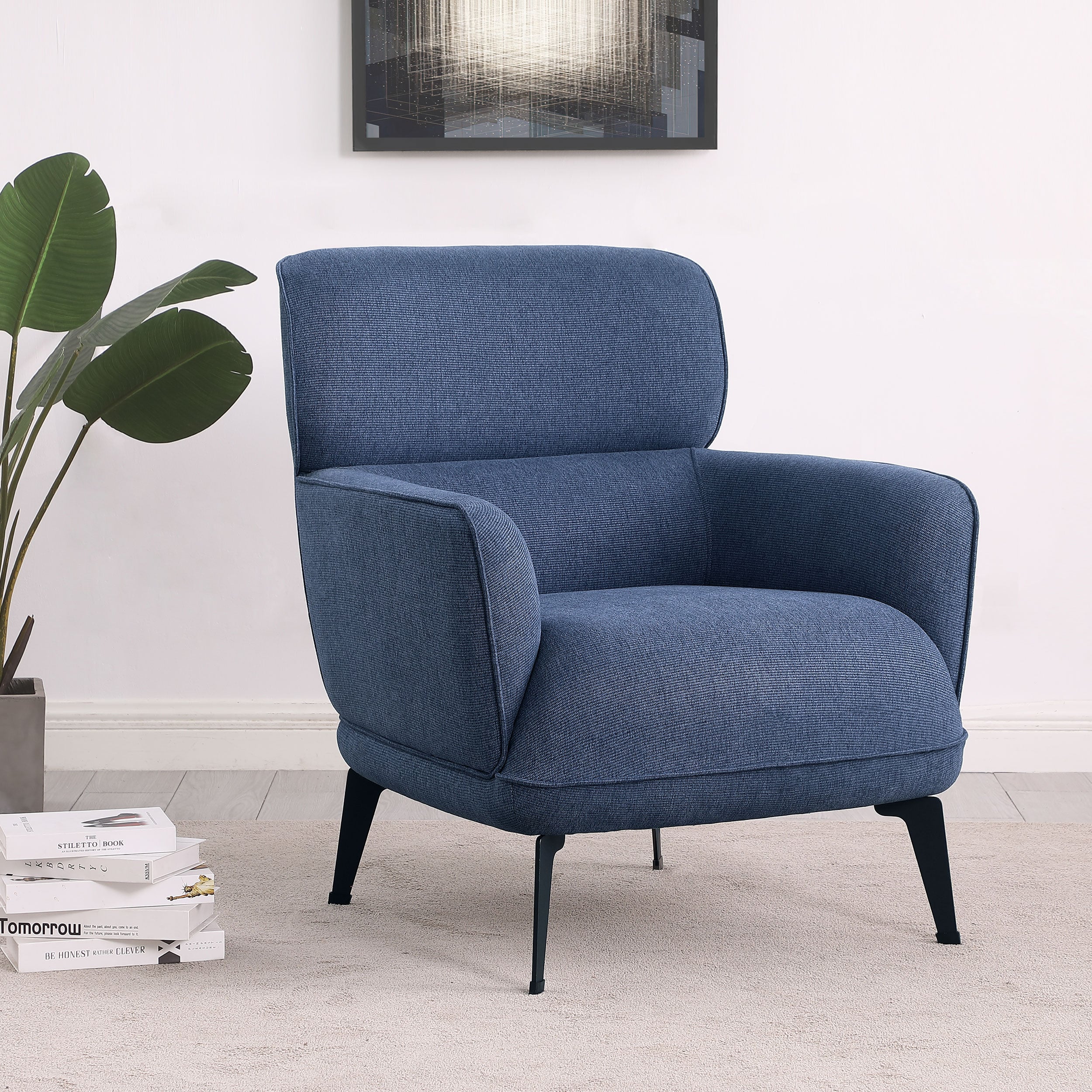 Andrea Crecent Arm Accent Chair