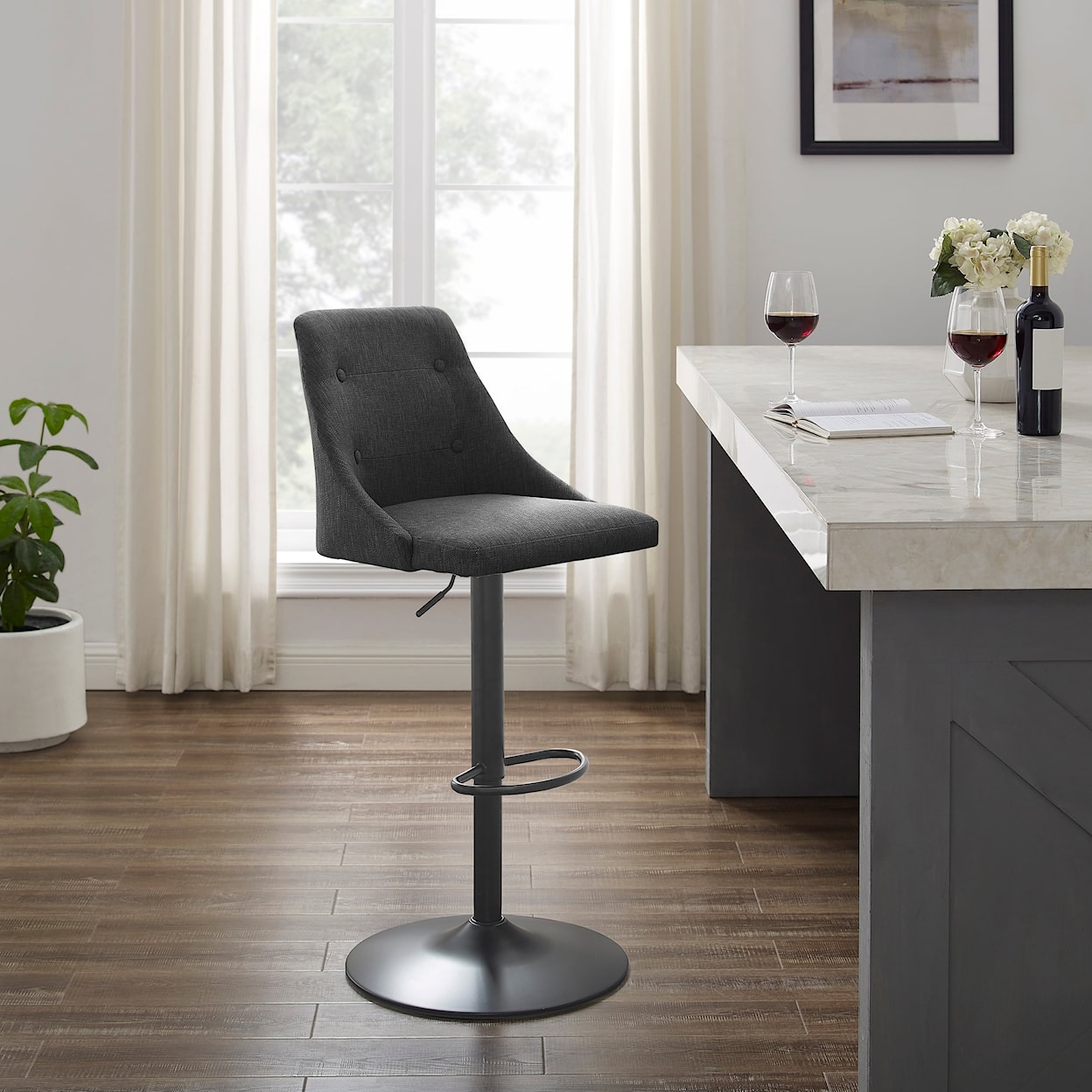 Powell Bellevue Bellevue Adjustable Barstool Grey