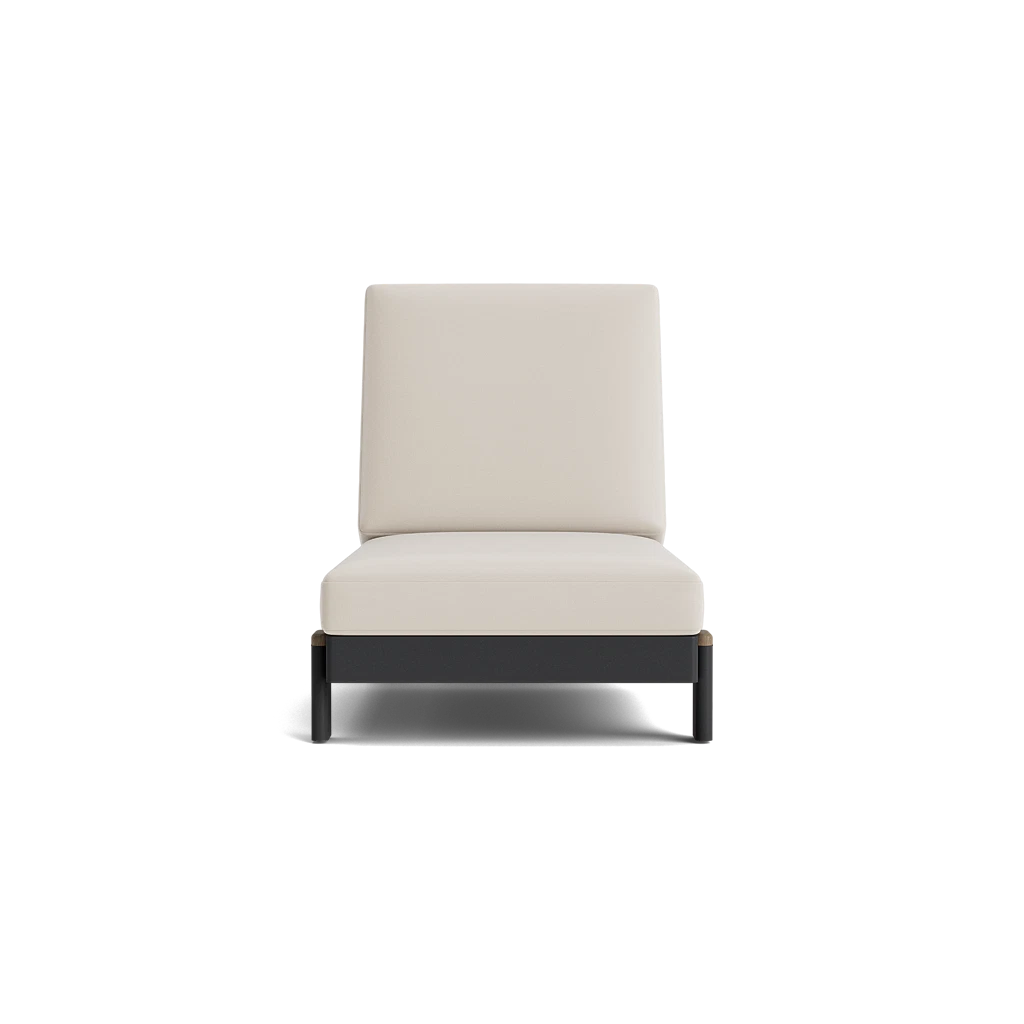 Cushioned Adj. Chaise Lounge w/Wheels