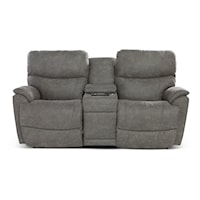 Power Reclining Loveseat w/ Headrest, Lumbar Console