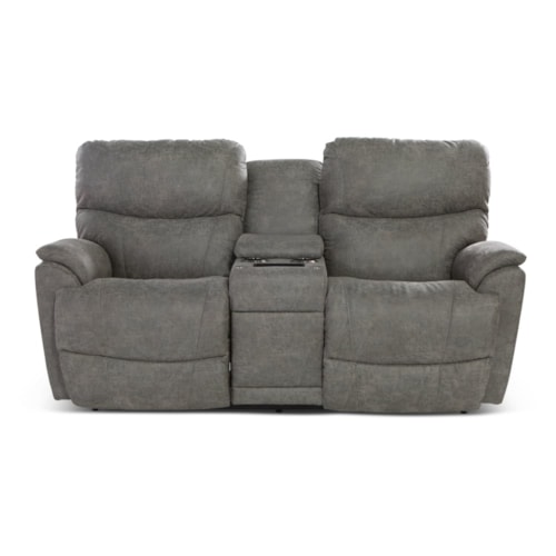 Power Reclining Loveseat w/ Headrest, Lumbar Console