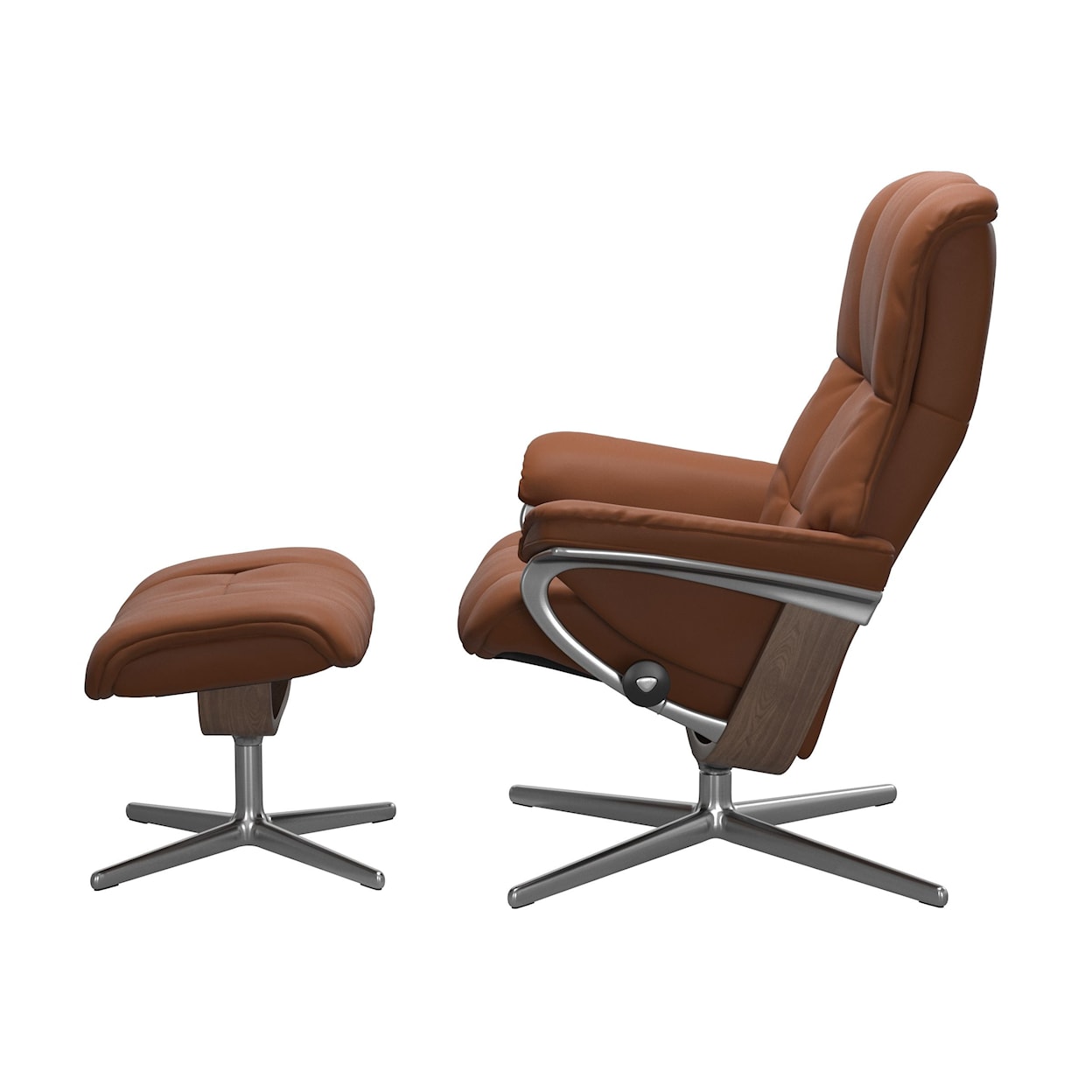 Stressless by Ekornes Mayfair Mayfair Small Recliner and Ottoman