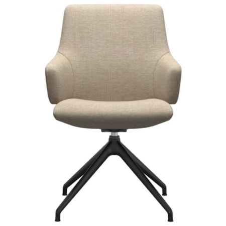 Arm Chair with Low Back and D350 Base