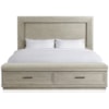 Riverside Furniture Cascade King Illuminated Panel Storage Bed