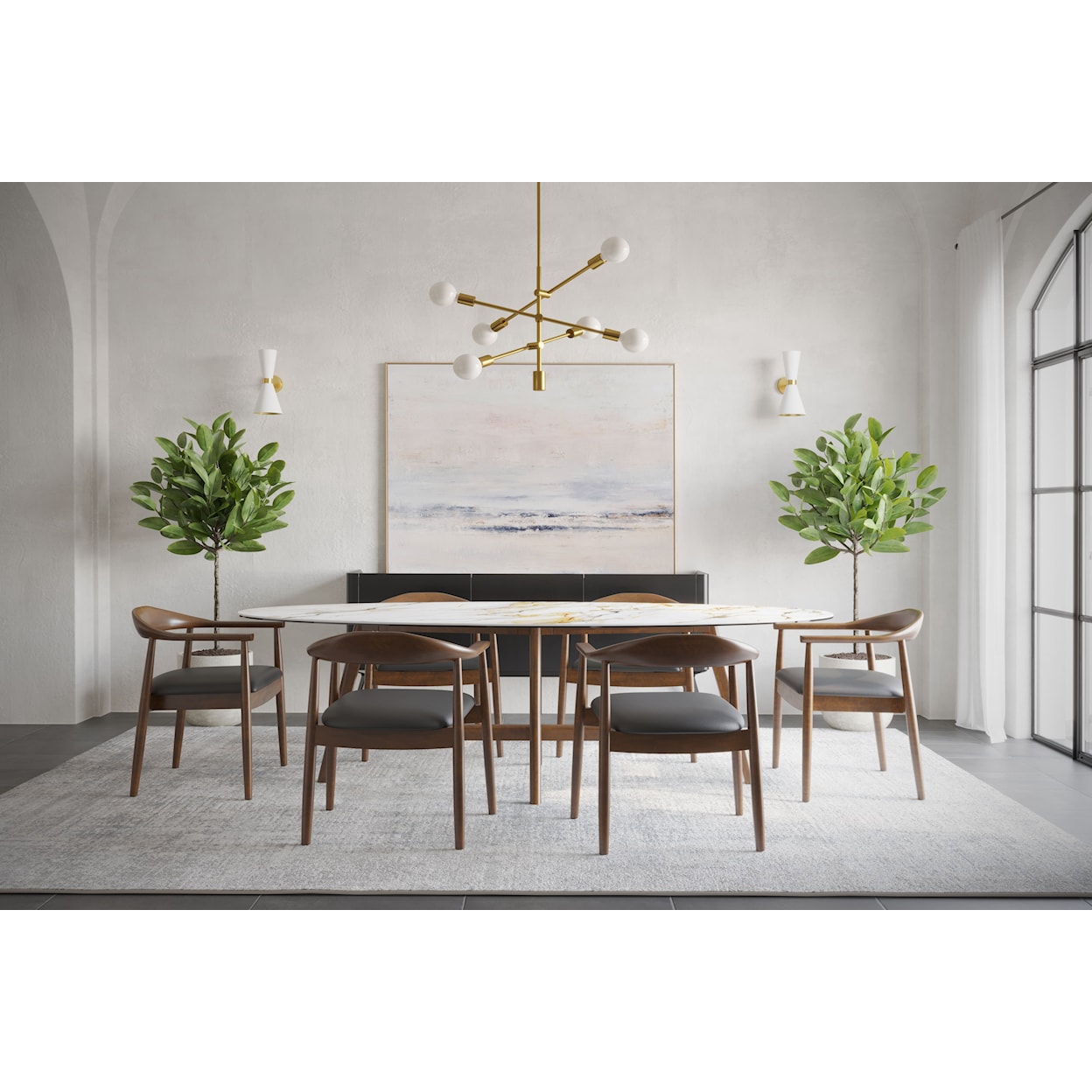 Canadel Downtown Customizable 7-Piece Dining Set