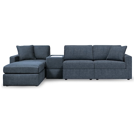 4-Piece Sectional And Ottoman