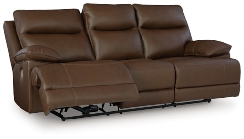 Power Reclining Sofa with Adjustable Headrests