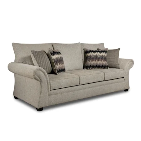 Kyle Transitional Sofa with Flared Arms