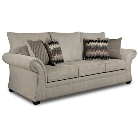 Kyle Transitional Sofa with Flared Arms