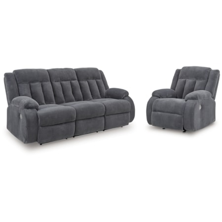 Power Reclining Sofa And Power Recliner