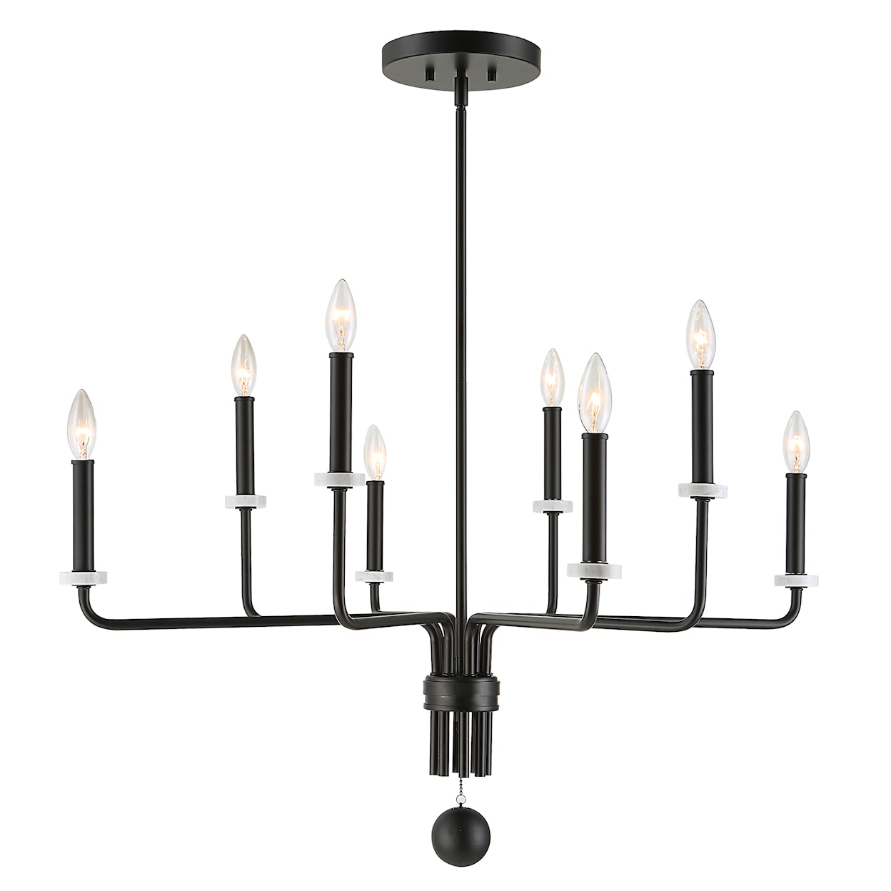 Uttermost Ebony Ebony Elegance 8 Light Chandelier