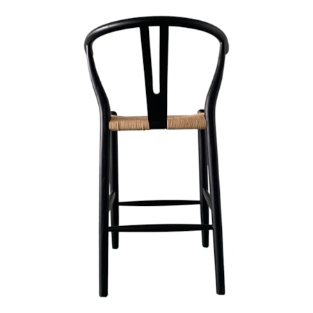 Ventana Counter Stool Black And Natural