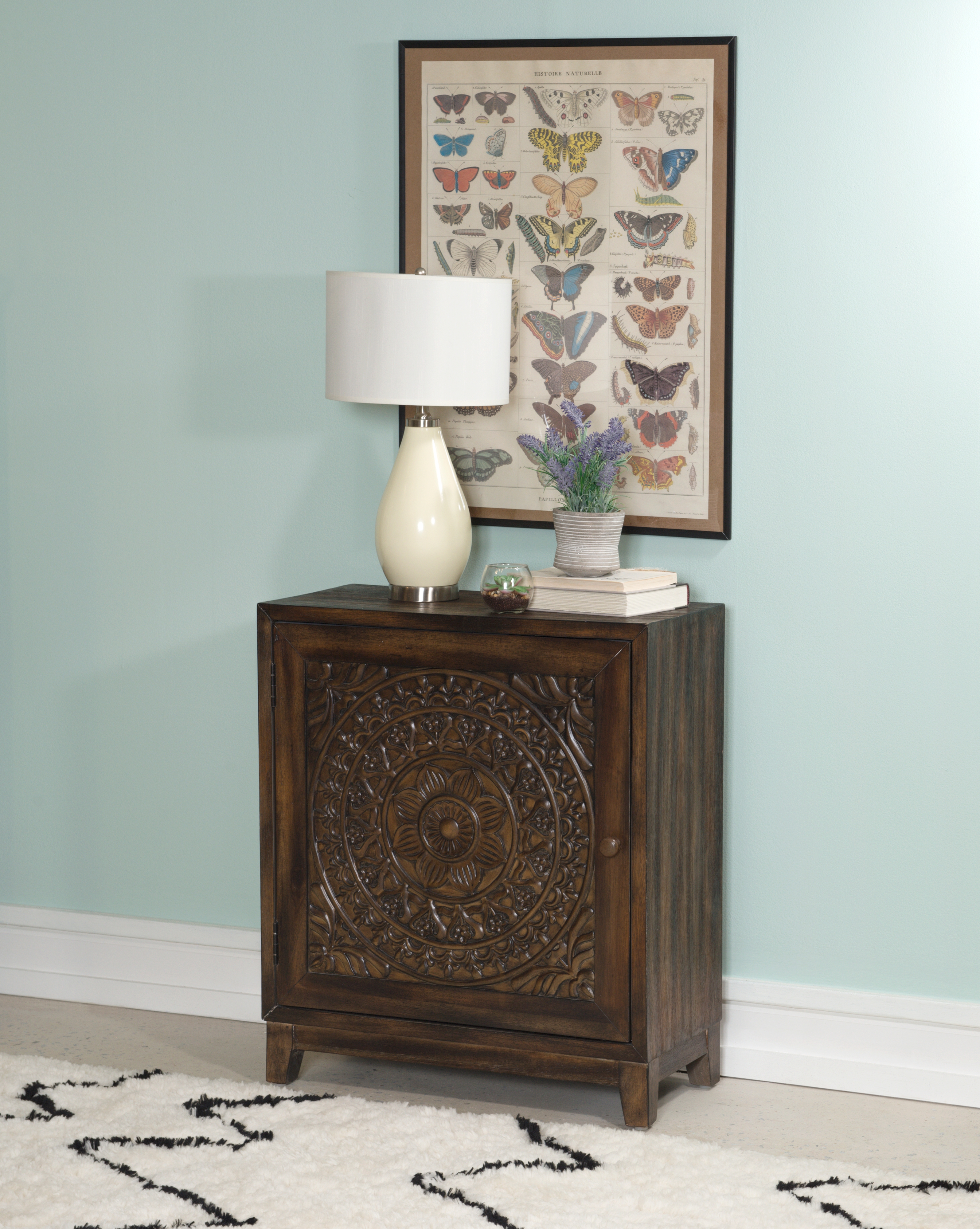 Accent Cabinet Dark Brown
